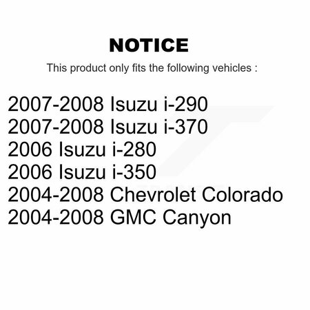 Tec Front Ceramic Disc Brake Pads For Chevrolet Colorado GMC Canyon Isuzu i-290 i-280 i-370 TEC-1039